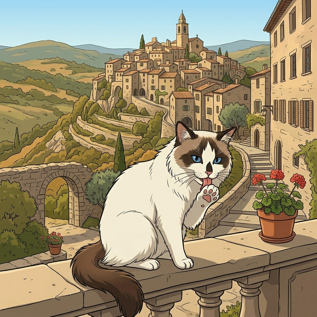 Un guide moustachu à Tourrettes-sur-Loup